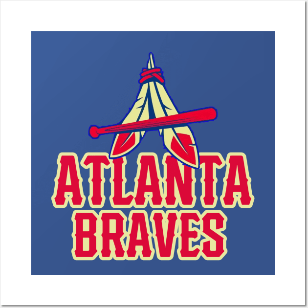 Atlanta Braves Vintage Wall Art by HUNTINGisLIFE